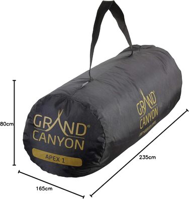 Намет GRAND CANYON Apex 1 Capulet Olive для кемпінгу, 1-місний