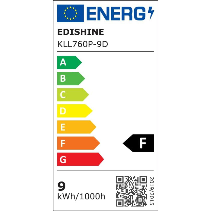 LED торшер Edishine для вітальні та спальні, 165 см, з пультом, диммування, 3 колірні температури (3000K-6000K), золото, E27