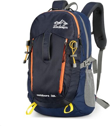 Водонепроникний туристичний рюкзак 30л для чоловіків і жінок Wanderrucksack – легкий рюкзак для походів, подорожей, спорту, кемпінгу, велоспорту, скелелазіння, синій