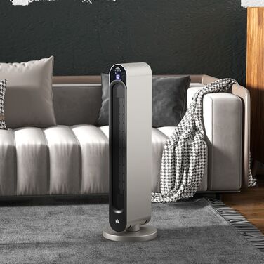 Електричний обігрівач HOMCOM з 3 режимами, таймером на 12 годин, LED-дисплеєм та функцією обертання