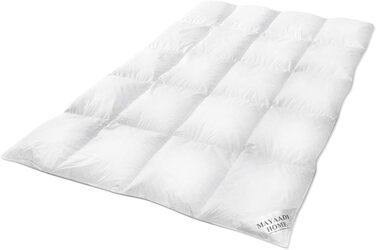 Преміальна зимова ковдра Mayaadi 200x220 см, 70% пух, 30% перо, 2500 г, натуральна бавовна, гіпоалергенна, вироблено в Європі