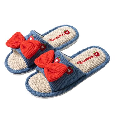 Тапочки жіночі літні для дому, м'які, антиковзаючі, для спальні, синього кольору, 36/37 EU