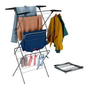 Relaxdays Clothes Drying Rack Tower Foldable