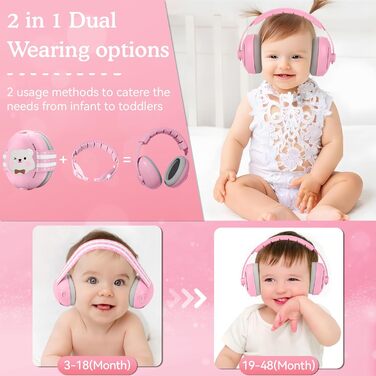 Навушники для захисту слуху для малюків Mumba (рожеві)