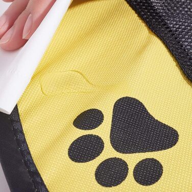 Клітка-манеж для собак та котів XianghuangTechnology, жовта, портативна, складана, діаметр 78,9 см x висота 58,9 см