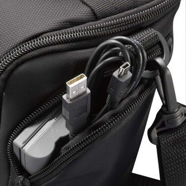 Сумка для камери Case Logic DCB306K SLR з ремінєм та ручкою, чорно-червона