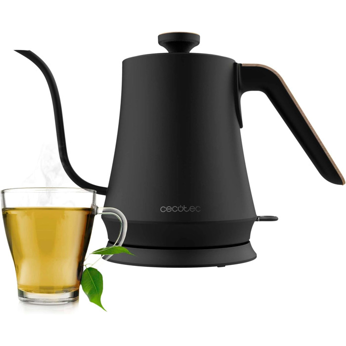 Електричний чайник Cecotec Thermosense 500 Schwan, 1 л, 1200 Вт, антинакипний фільтр, BPA Free, поворотний підставка, дизайн у формі лебедя