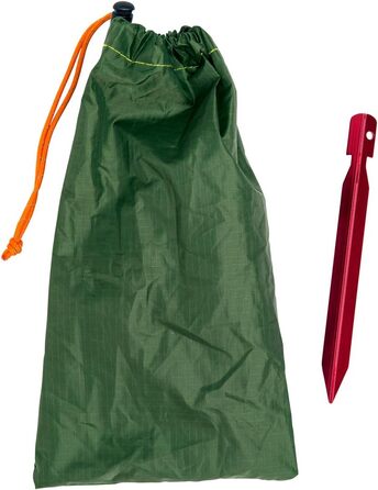 Тент Amazonas Traveller Tarp | Легкий, водонепроникний тент для кемпінгу та гамаків. Ripstop-нейлон, розмір 3,40м x 2,80м, вага 0,8 кг.