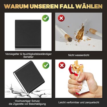 Чохол для сигарет Lafagiet з запальничкою для 84мм Regular King Size, ультратонкий, шкіряний, для чоловіків, бізнес, подарунок