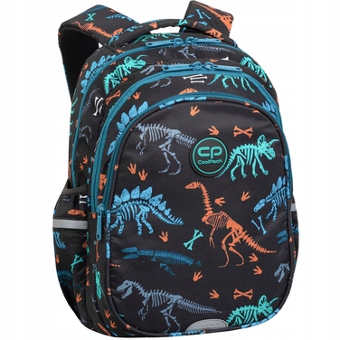 Шкільний рюкзак CoolPack Jerry з динозаврами, багатокамерний, 21 л
