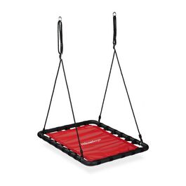 Relaxdays Square Nest Гойдалка в червоному кольорі