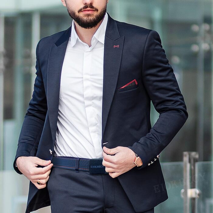 Тактичний чоловічий пояс з нейлону, військовий, для спорту та подорожей, блакитний + чорний