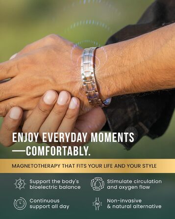 Браслет на руку чоловічий MagnetRX® з чистої міді – Мідний браслет для чоловіків для магнітної терапії – Ідеально при артриті та синдромі карпального тунелю – З інструментом для регулювання довжини (з клеймом, мідний манжет)