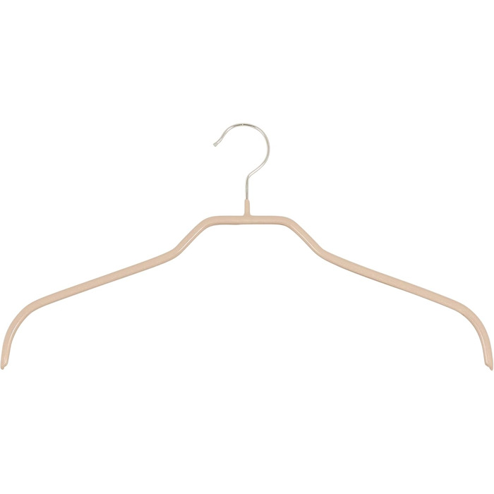 MAWA Clothes Hangers, Set of 10 space-saving and non-slip hangers, ideal for shirts and blouses, with 360° rotatable hook, non-slip coating, 41 cm, lattice