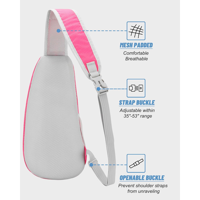 Сумка через плече для чоловіків та жінок, слинг-сумка, водонепроникна сумка через плече для подорожей, прогулянок, активного відпочинку, кросбоді-сумка, нагрудна сумка, спортивна сумка
