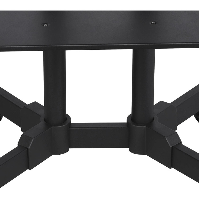 Yaheetech Rolling TV Stand with Adjustable Height and Tilt - VESA Mount, Fits up to 75 inch Flat & Curved TVs (600x400mm)