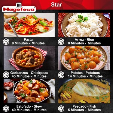 Скороварка MAGEFESA Star 10 л, традиційна, пластикова ручка