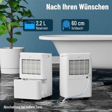 Noaton® DF 4115 WiFi: Зволожувач та очищувач повітря HEPA, 15л/24г, 5 режимів, тихий, з таймером, Wi-Fi, 3 роки гарантії, для приміщень до 50 м²