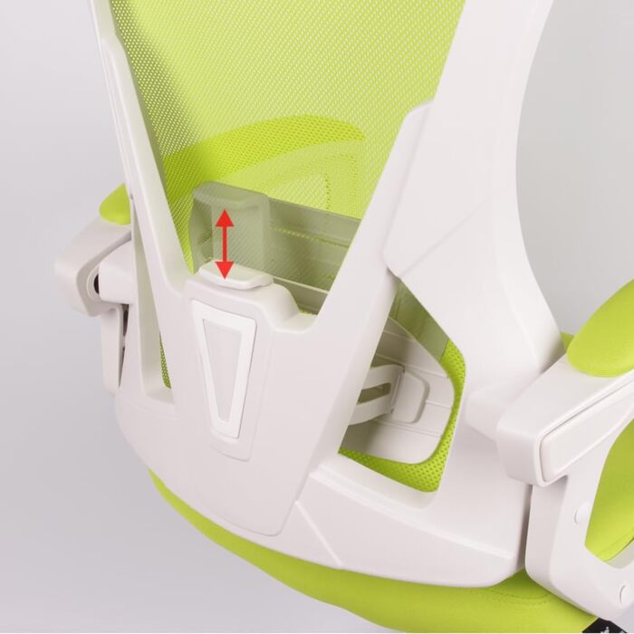 Офісне крісло, крісло для начальника, крісло для роботи з регулюванням, сітчасте дихаюче, колір лайм