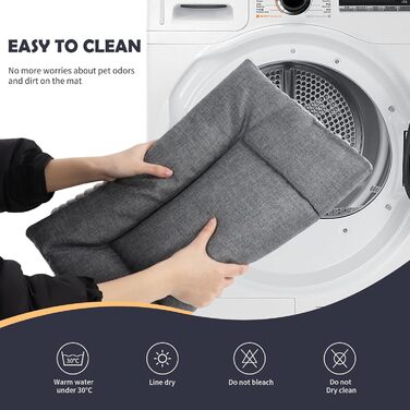 Лежанка для собак та котів IEUUMLER, м'яка та тепла, 76*50 см, сіра