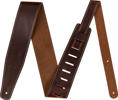 Гітарний ремінь Fender Broken-In Leather - Зелений, 2.5 фути (Коричневий)