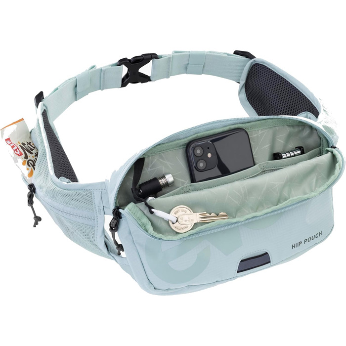 EVOC HIP Pouch - поясна сумка (легка, з AIR PAD, декілька відділень, регульована), колір Mint