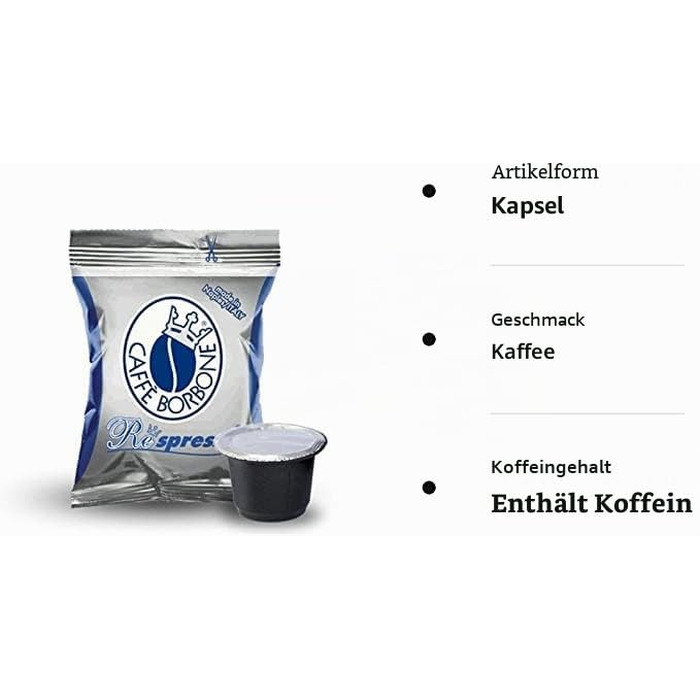 Кавові капсули Borbone Respresso Espresso, сині, сумісні з Nespresso, 400 шт