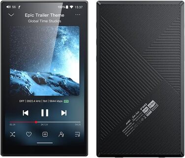 FiiO JM21 - портативний цифровий музичний плеєр, аудіоплеєр, чорний
