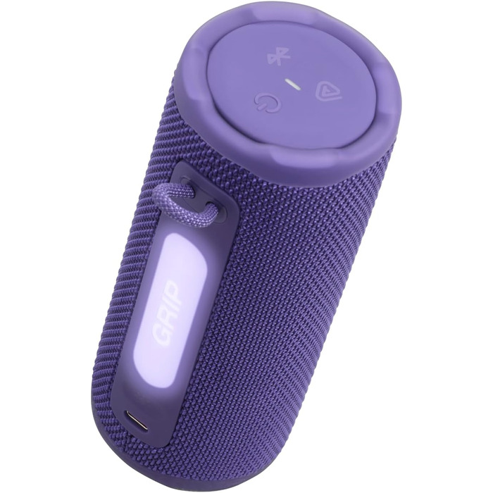 JBL Grip: Портативна Bluetooth колонка з AI Sound Boost, IP68 (водонепроникна), до 14 год роботи, фіолетова