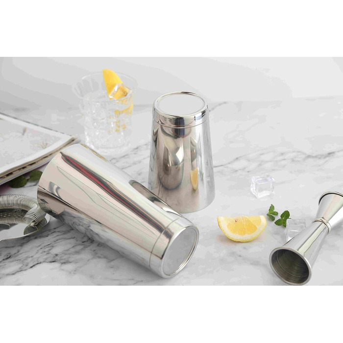 Набір для коктейлів 12 предметів: шейкер, аксесуари для бармена, професійний набір для коктейлів з нержавіючої сталі, 550мл та 850мл, подарункова коробка