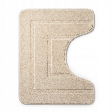 Килимок для ванної кімнати SmartHome бежевий, 50x80 см, з антиковзаючим покриттям