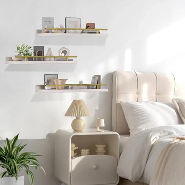 Настінна полиця Wandregal Holz, 3 шт. - полиці для кухні, вітальні, спальні, офісу, ванної кімнати. Полиця для книг та декоративних речей.