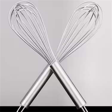 ZHANGXIAO Wire Whisk, Stainless Steel Used for Stirring Kitchen Baking Tools Balloon Whisk (Size: 37×8.5cm)