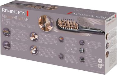 Випрямляч для волосся Remington 2in1 CB7400: Щітка-випрямляч, чорний, 150-230°C