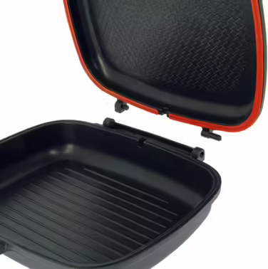 NGT Double Grill Pan Non-Stick Connectable Pans Carp Fishing Cooking Camping - Comes Apart in 2 Pans If Necessary