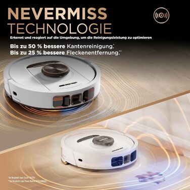 Робот-пилосос та робот-мийник Shark PowerDetect 2-в-1, NeverTouch Pro, самостійне очищення до 60 днів, 3D-LiDAR навігація, NeverStuck, керування через додаток, RV2800ZEEU, 2 щітки, Anti-Micro Pads, 1 капсула