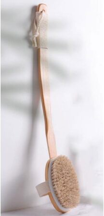 CambOs Bath and Body Brushes for Women, Horsehair, Long Handle, Bath Brushes for Men, Wooden Shower Brushes