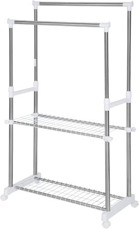 tectake Clothes Rack Coat Rack Height Adjustable - Various Models - (Sonja Model | No. 401889)