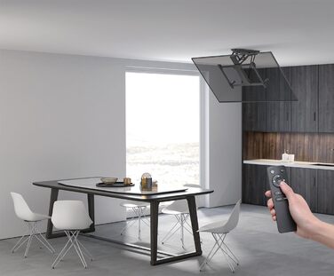 Механізм кріплення для телевізора mywall HL 41ML на стелю, моторизований, з регулюванням висоти, поворотний, чорний