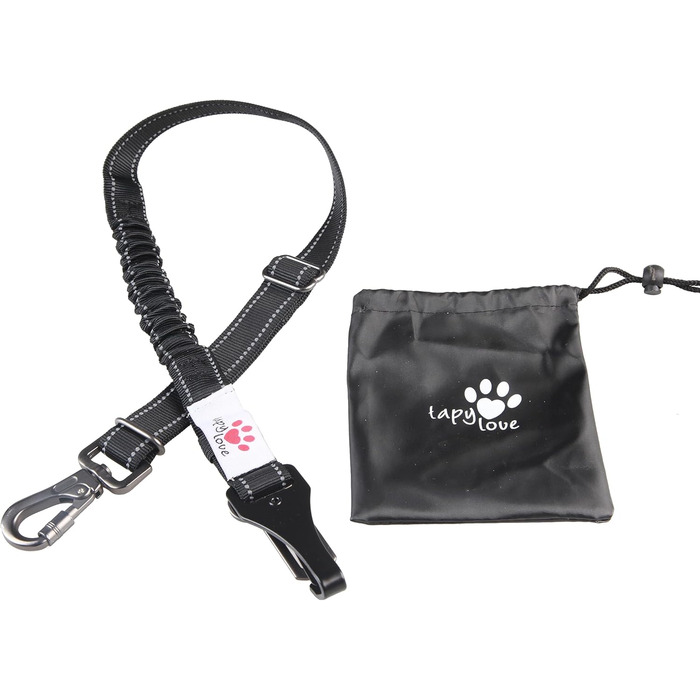 Tapylove 3-in-1 Dog Seat Belt - Adjustable Car Dog Harness with Bungee & Universal Compatibility (Isofix)