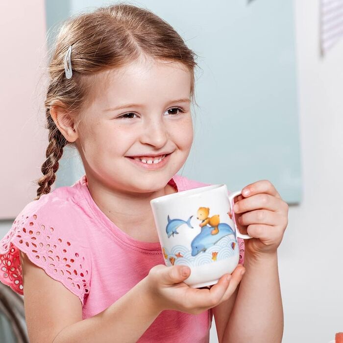 Набір дитячого столового прибору Villeroy & Boch Kinderbesteck, 4-х предметний (чашка велика, Happy As A Bear)
