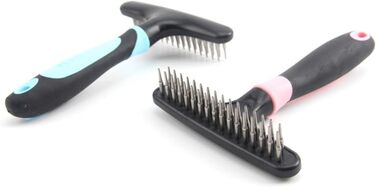 PETCUTE Щітка для собак - для підшерстка, вичісування шерсті, синя