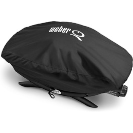 Преміум чохол для гриля Weber Q100/1000, дихаючий, захист від ультрафіолету та води, з липучкою, чорний