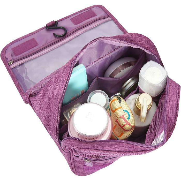 Сумка для туалетних аксесуарів | Розкладна дорожня сумочка з ручкою | Багатофункціональна косметичка, сумочка для душу для чоловіків та жінок (Зелена)