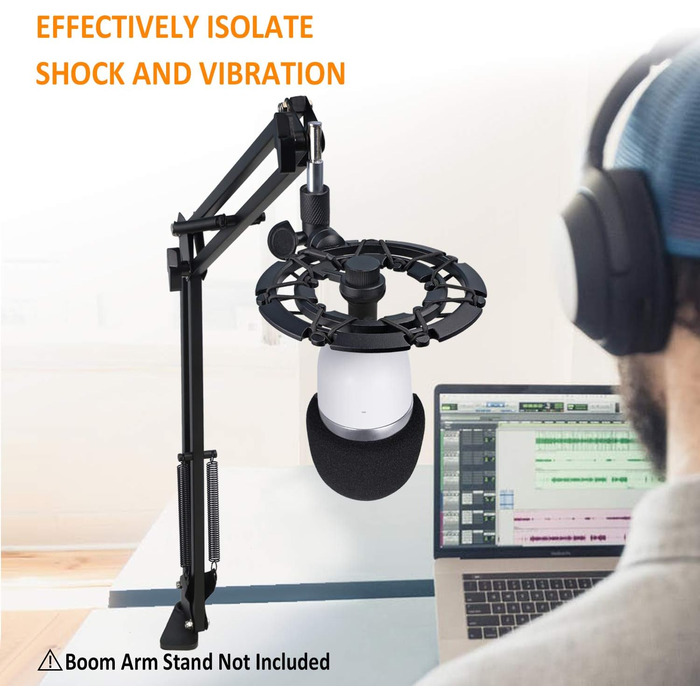 Тримач мікрофона YOUSHARES для Razer Seiren Mini/V3 Mini – професійний кріплення на пружинному тримачі з поп-фільтром, підставка для геймінгу, стрімінгу та подкастингу