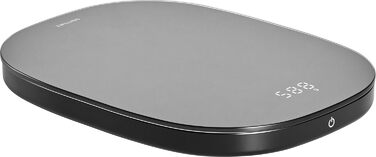 Кухонні ваги Zwilling Enfinigy з цифровим дисплеєм, функцією тарування, до 10 кг, USB-зарядка, чорного кольору