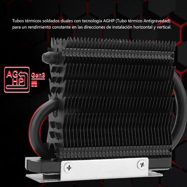 Радіатор охолодження SSD Thermalright 09-2280-PRO-Black для M.2 NVMe накопичувачів