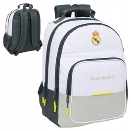 Шкільний багатокамерний рюкзак Real Madrid Safta, білий, 5 л