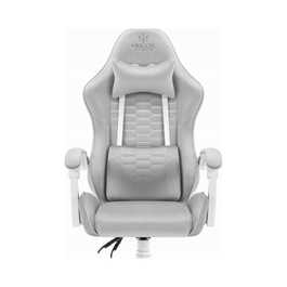 Ігрове крісло HELL'S CHAIR HC-1000 Grey-White, сіра тканина
