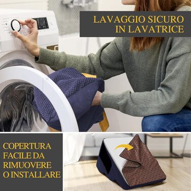 Сходинка для собак Masthome з 4 сходинками: зручна та безпечна для маленьких собак та цуценят. Легка, з антиковзким покриттям та знімною, пральною наволочкою для диванів та ліжок.